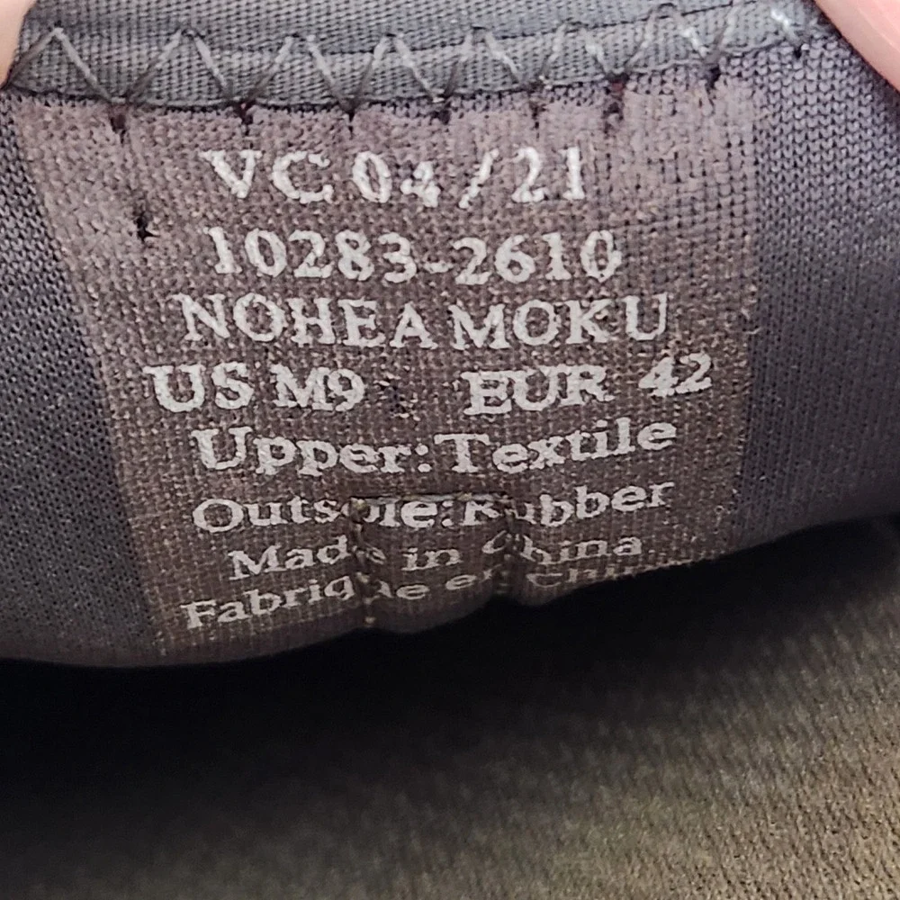 OluKai Nohea Moku Mens Grey Boat Shoes Coastal Casual Sneakers 10283-2610 Size 9